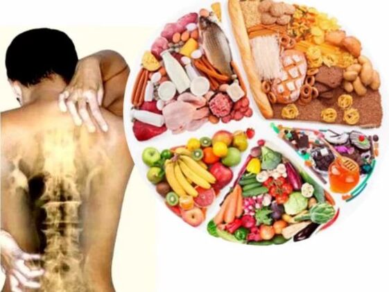 Osteokondrosiaren dieta